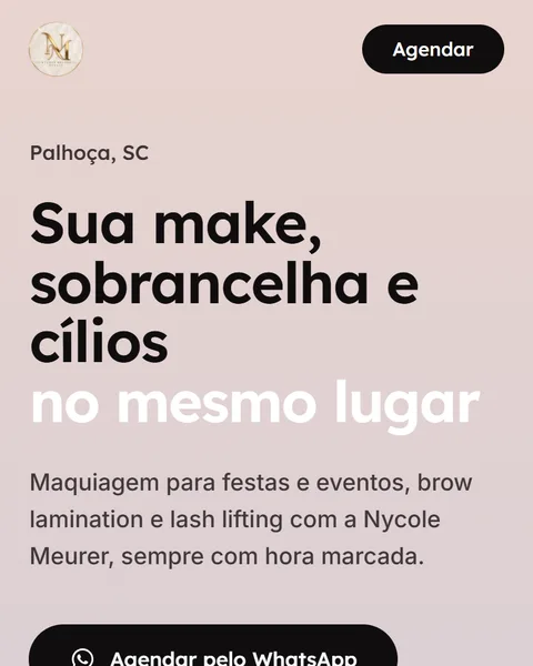 Captura de um site feito pela Elevate