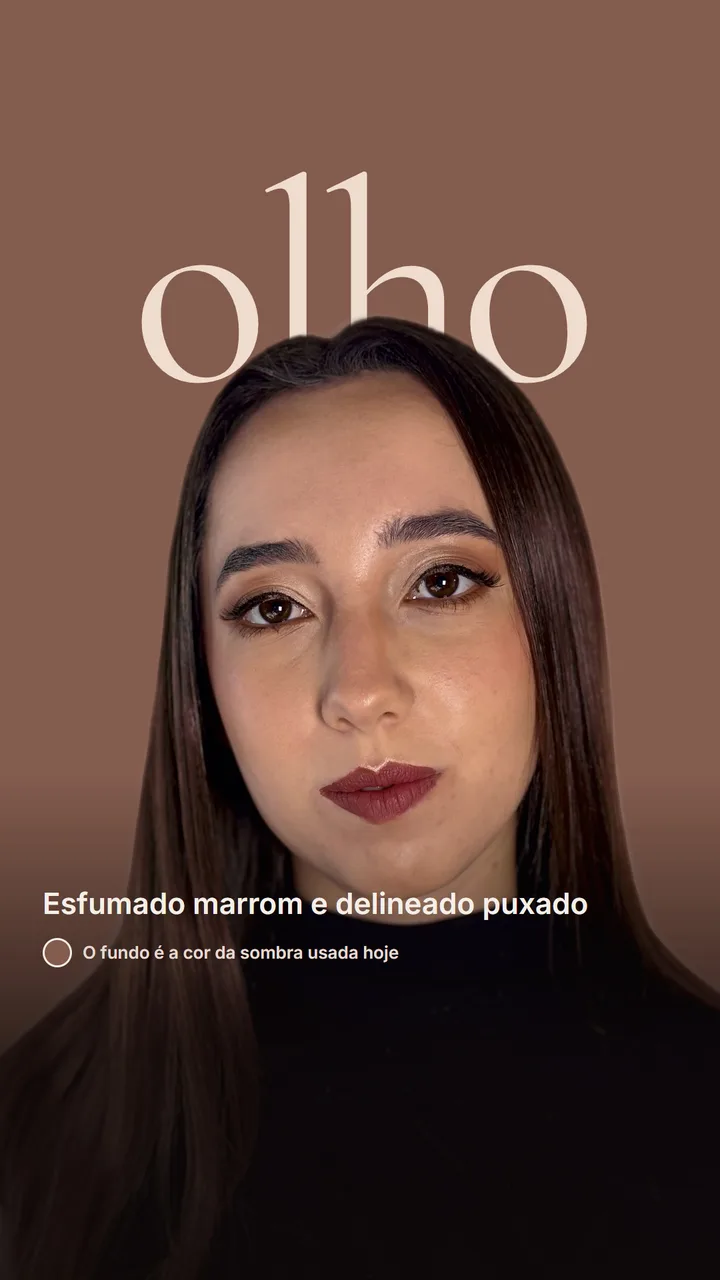 Story com detalhe dos olhos